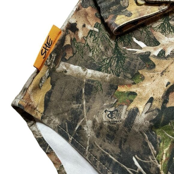SHE OUTDOOR Long Sleeve Button Down Camo Shirt Size Medium - Picture 4 of 5